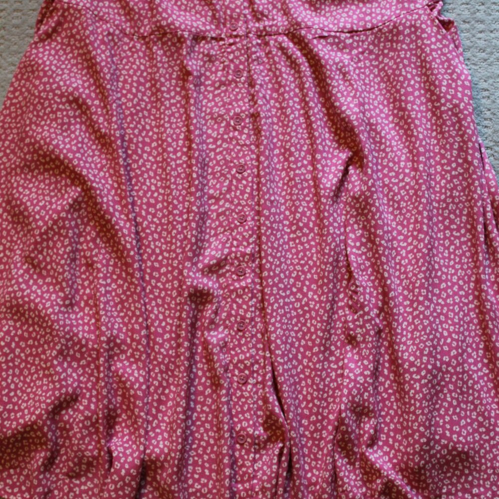 NWT Torrid Mini Button Front Skater Dress size 3X-Leopard Chateau Rose - Picture 7 of 10
